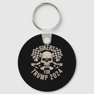 Bikers For Trump Take America Back Election 2024  Keychain