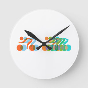 Bikers Freak Round Clock