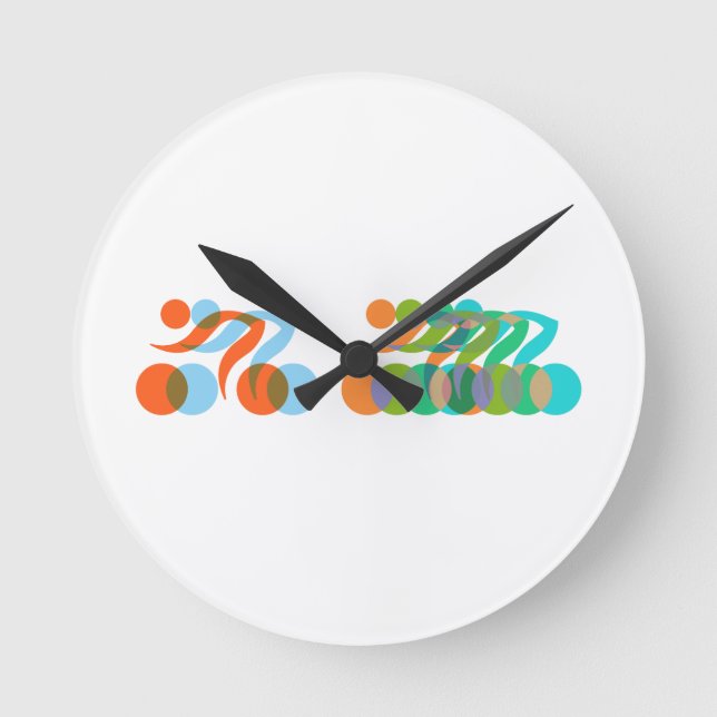 Bikers Freak Round Clock (Front)