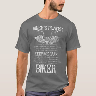 Biker's Prayer Keep Me Safe Biker Funny Motocycle  T-Shirt