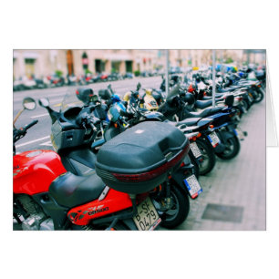 Bikers Row - Barcelona Blank Inside Card