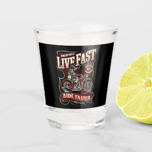 Bikers Rule  Shot Glass
