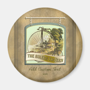 Bikers Tavern Pub Sign Personalized Magnet