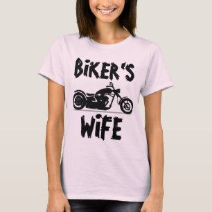BIKER'S WIFE Motorcycle T-shirts