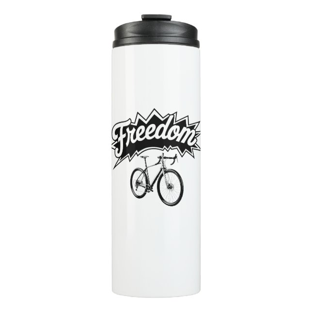 Bikes Are Freedom Thermal Tumbler (Front)