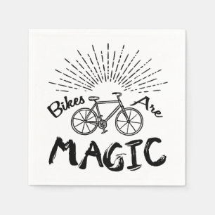 Bikes Are Magic Napkin