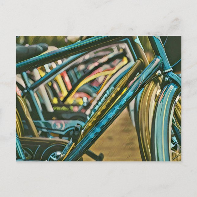 Bikes artwork postcard (Front)