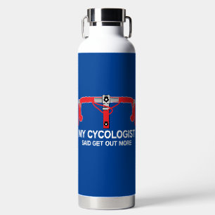 Bikes -  Bicycles - Bike Racing - Life Behind Bars Water Bottle