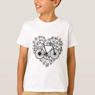 Bikes Heart Cute Mtb Road Race Riding Lover Funny  T-Shirt