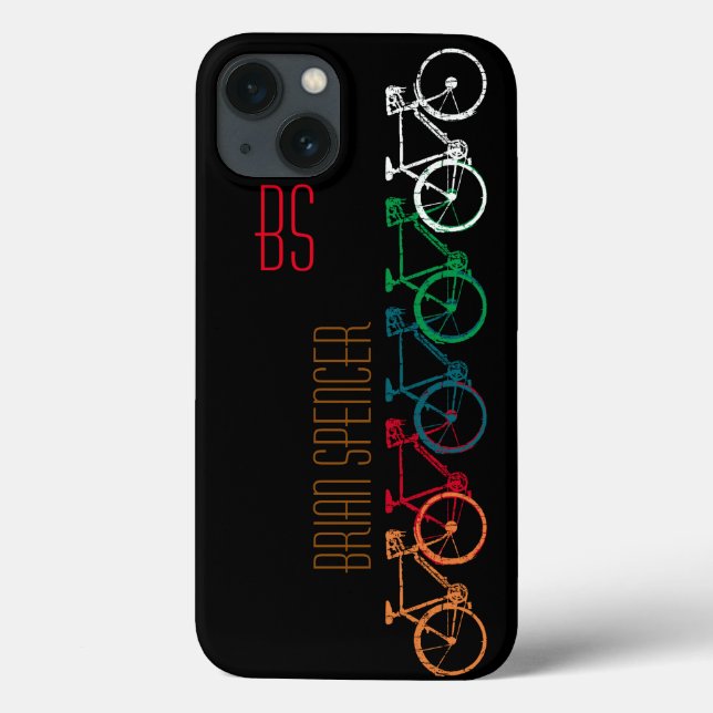 bikes in different colours personalized Case-Mate iPhone case (Back)
