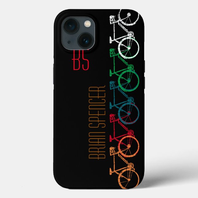 bikes in different colours personalized Case-Mate iPhone case (Back)