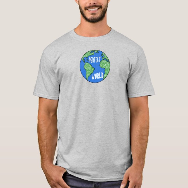 Bikes Make A Perfect World T-Shirt (Front)