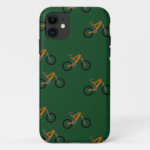 Bikes on green iPhone 11 case