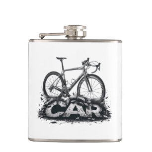 Bikes Over Cars Hip Flask