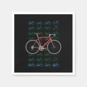 Bikes Pattern Cycling Bicycle Race MTB BMX Bike Gi Napkin
