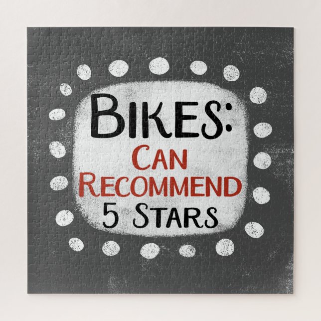 Bikes Review 5 Stars Jigsaw Puzzle (Vertical)