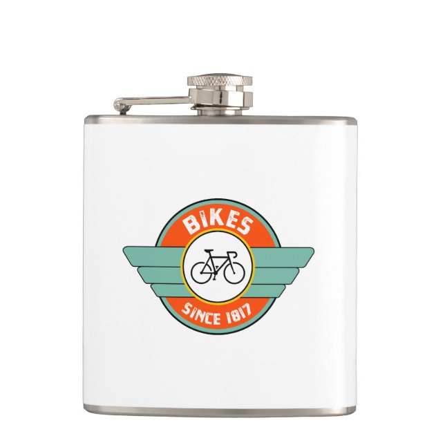 Bikes, Since 1817 Hip Flask (Front)