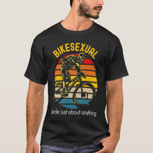 Bikesexual  Downhill Mountain Bike Cycling T-Shirt
