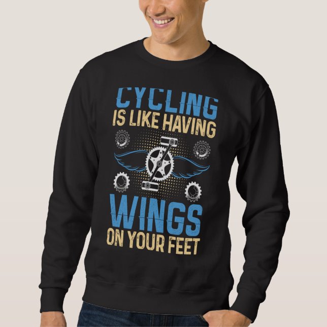 Biking and Cycling  92 Sweatshirt (Front)