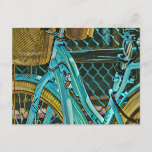 Biking Artwork Postcard