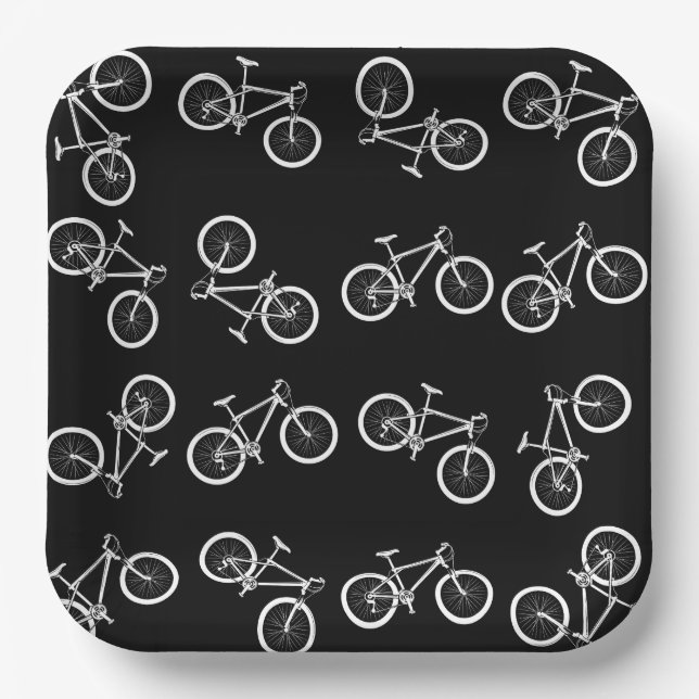 Biking Birthday Party Paper Plate (Front)