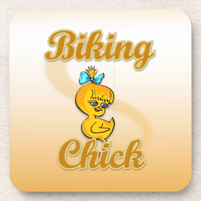 Biking Chick Coaster (Front)