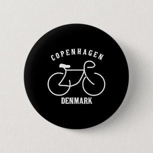 Biking Copenhagen Denmark Graphic 2 Inch Round Button