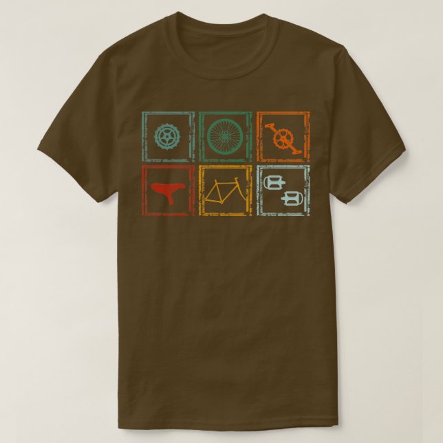 Biking Cute Bicycle T-Shirt (Design Front)