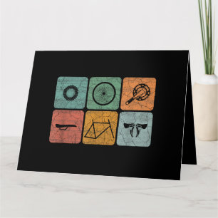 Biking Cycling Vintage Bicycle Parts Cyclist Gifts Card