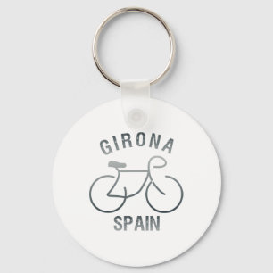 Biking Girona Spain Graphic Keychain
