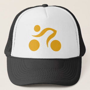 Biking logo trucker hat