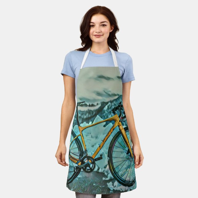 Biking Lover Gift Apron (Worn)