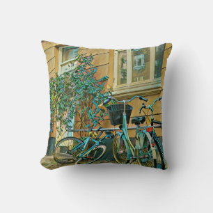 Biking Lover Gift   Cycling Painting Throw Pillow