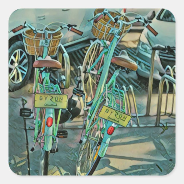 Biking Lover Gift For Cyclist Square Sticker (Front)