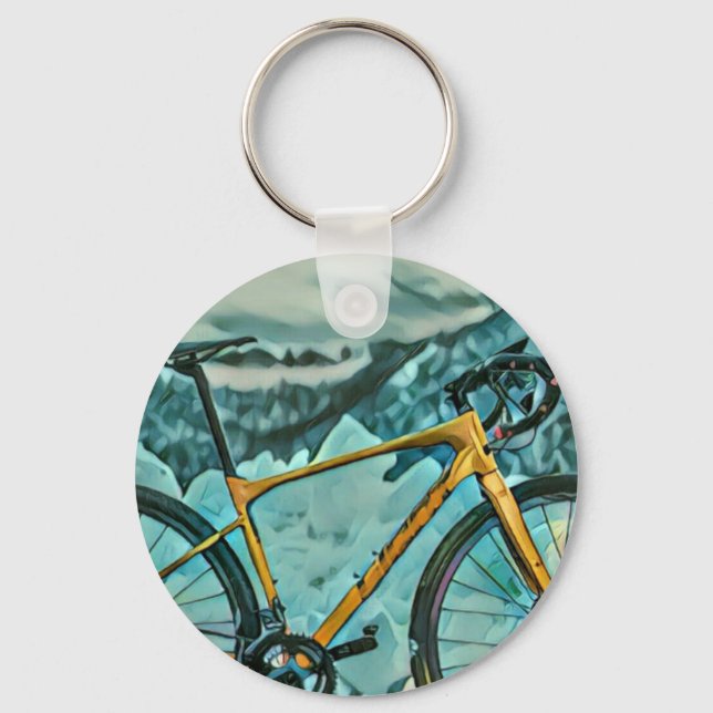Biking Lover Gift Keychain (Front)