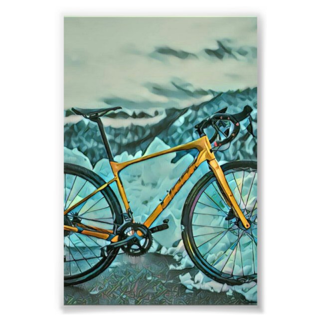 Biking Lover Gift Photo Print (Front)