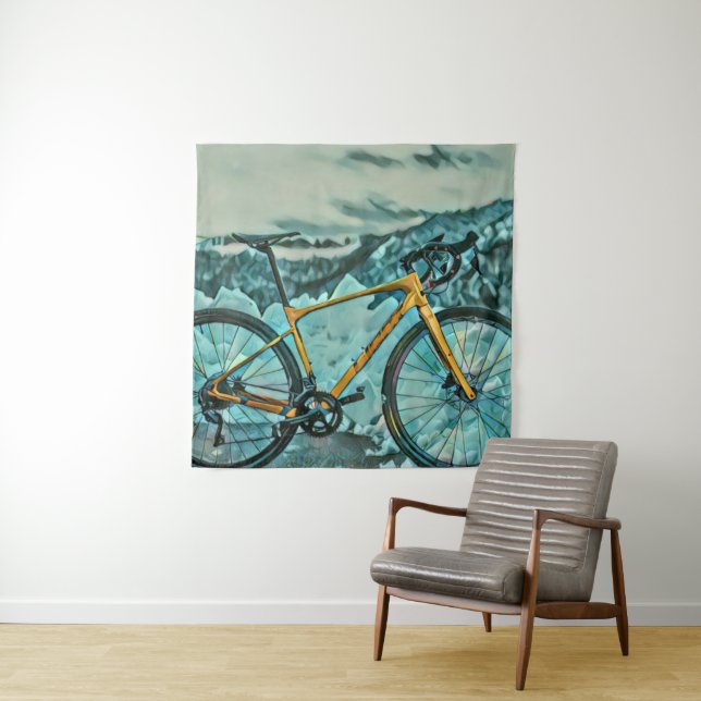 Biking Lover Gift Tapestry (In Situ)