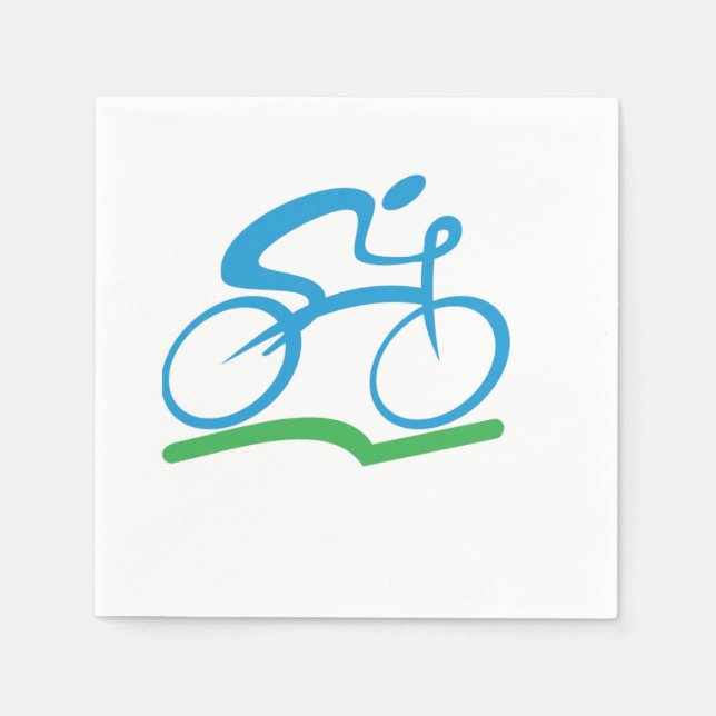 Biking Paper Napkins (Front)