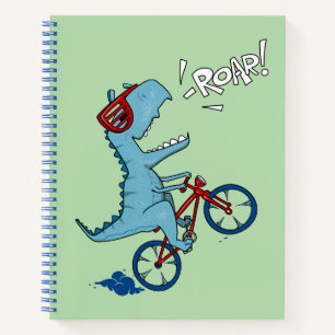 Biking T-Rex Roar Notebook