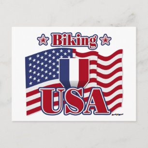 Biking USA Postcard