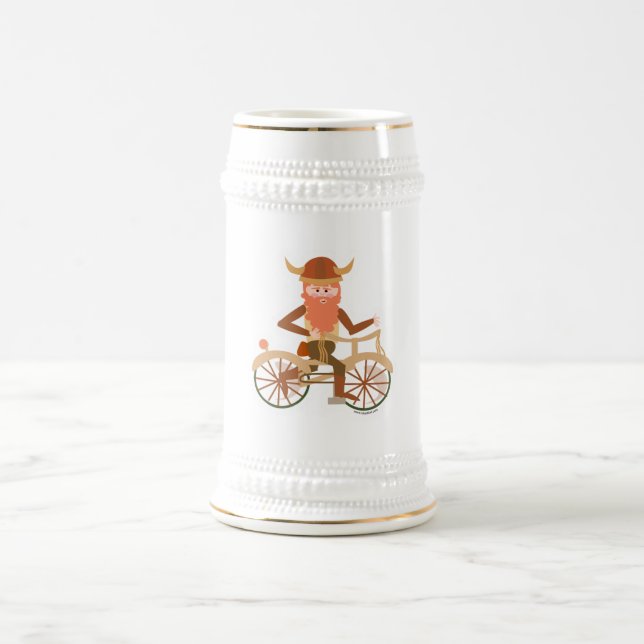 Biking Viking Beer Stein (Center)