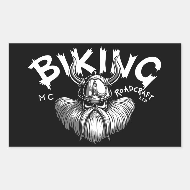 Biking Viking Sticker (Front)