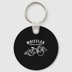 Biking Whistler Vancouver British Columbia Canada Keychain