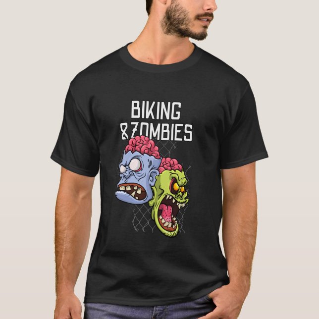 Biking & Zombies T-Shirt (Front)