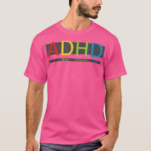 BikingForAutism womens ADHD Shirt, Blue, Small US  T-Shirt