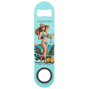 Bikini Babe Big Hat- Big Cocktail Thunder_Cove Bar Key