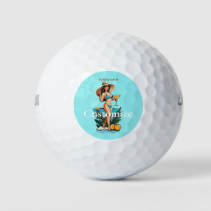 Bikini Babe Big Hat- Big Cocktail Thunder_Cove Golf Balls