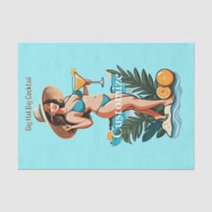 Bikini Babe Big Hat- Big Cocktail Thunder_Cove Tissue Paper