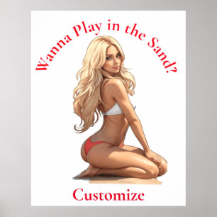 Bikini Beach Girl Thunder_Cove  Poster