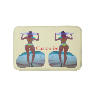 Bikini Booty Beach Girl Thunder_Cove Bath Mat